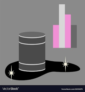 Flat icon on theme arabic business oil chart vector image