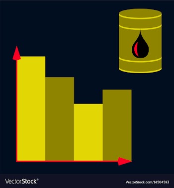 Flat icon on theme arabic business oil chart vector image