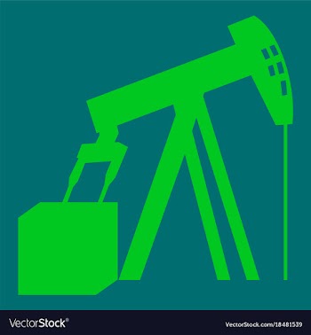 Flat icon on theme arabic business oil derrick vector image