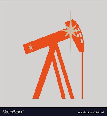 Flat icon on theme arabic business oil derrick vector image