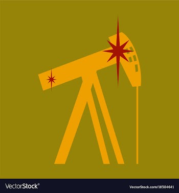 Flat icon on theme arabic business oil derrick vector image
