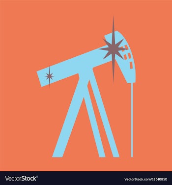 Flat icon on theme arabic business oil derrick vector image