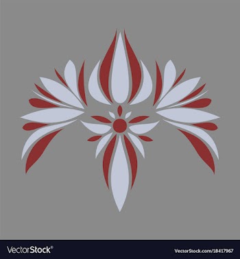 Flat icon on theme arabic business oriental flower vector image
