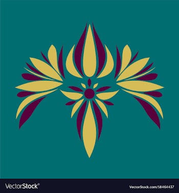 Flat icon on theme arabic business oriental flower vector image