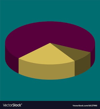 Flat icon on theme arabic business pie chart vector image