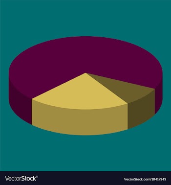 Flat icon on theme arabic business pie chart vector image