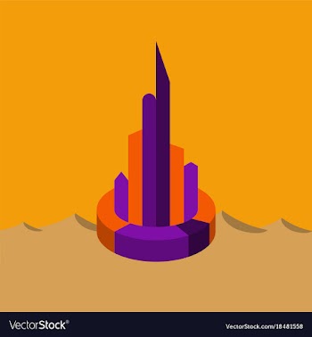Flat icon on theme arabic business pie chart vector image
