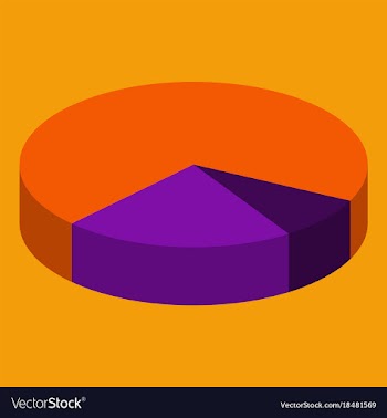 Flat icon on theme arabic business pie chart vector image