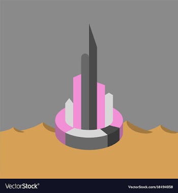 Flat icon on theme arabic business pie chart vector image