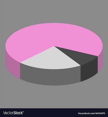 Flat icon on theme arabic business pie chart vector image
