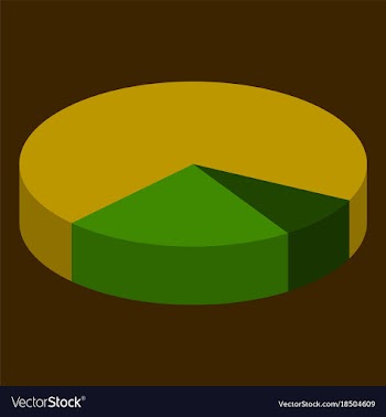 Flat icon on theme arabic business pie chart vector image