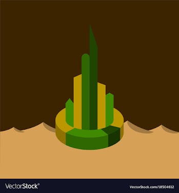 Flat icon on theme arabic business pie chart vector image