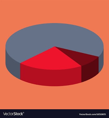 Flat icon on theme arabic business pie chart vector image