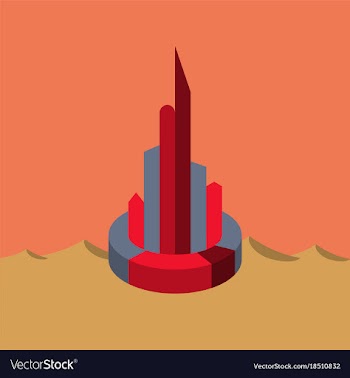Flat icon on theme arabic business pie chart vector image
