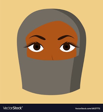 Flat icon on theme arabic business portrait of a vector image