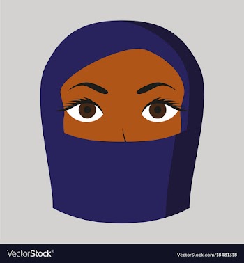 Flat icon on theme arabic business portrait of a vector image