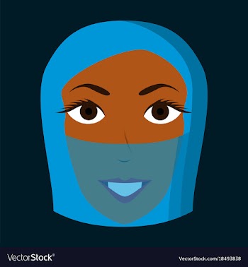 Flat icon on theme arabic business portrait of a vector image