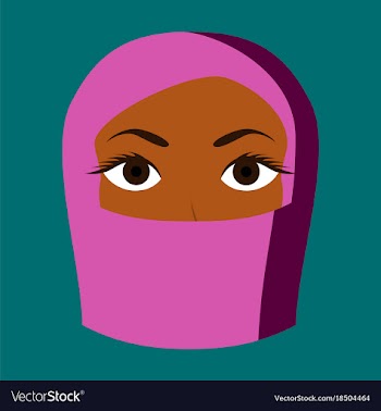 Flat icon on theme arabic business portrait of a vector image