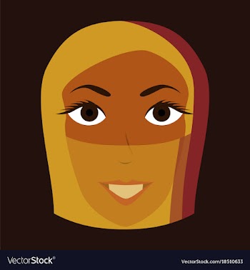 Flat icon on theme arabic business portrait of a vector image