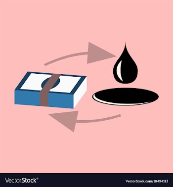 Flat icon on theme arabic business sale of oil vector image