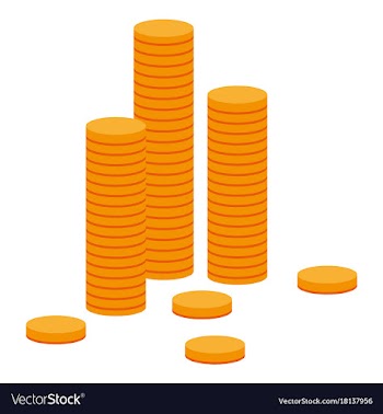 Flat icon on theme arabic business stacks of coins vector image