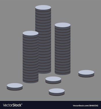 Flat icon on theme arabic business stacks of coins vector image