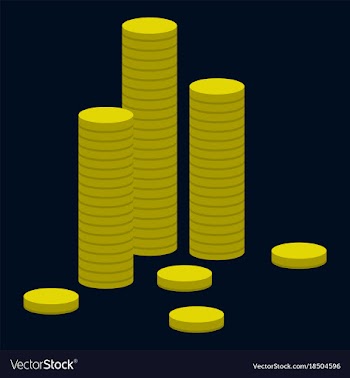 Flat icon on theme arabic business stacks of coins vector image