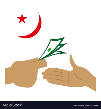 Flat icon on theme arabic business transfer of vector image