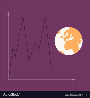 Flat icon on theme arabic business world economy vector image