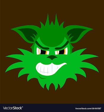 Flat icon on theme evil animal coyote vector image
