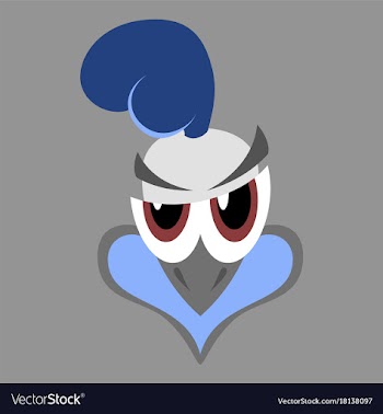 Flat icon on theme evil animal hen vector image