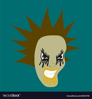 Flat icon on theme evil face vector image