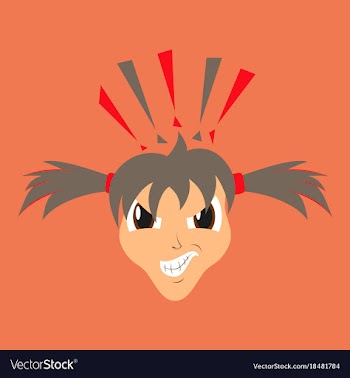 Flat icon on theme evil face vector image