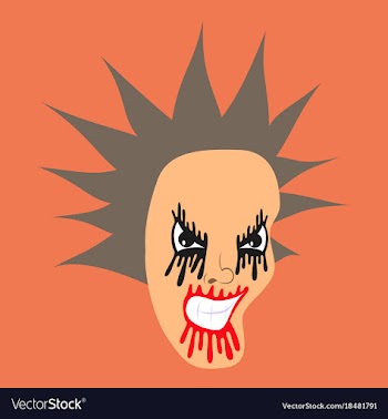 Flat icon on theme evil face vector image