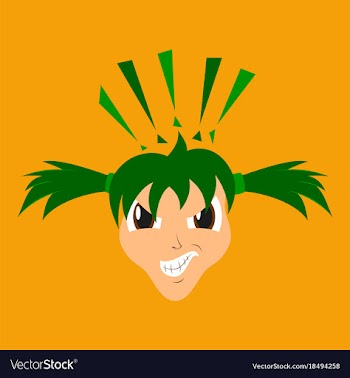 Flat icon on theme evil face vector image