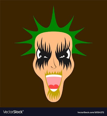 Flat icon on theme evil face vector image