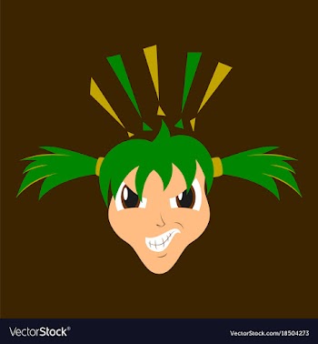 Flat icon on theme evil face vector image