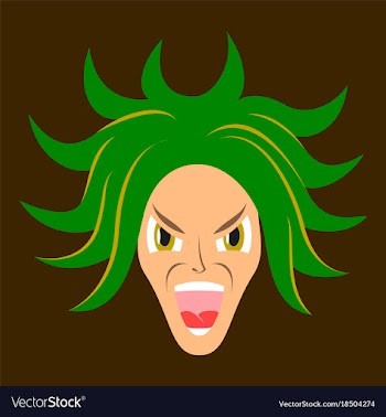 Flat icon on theme evil face vector image