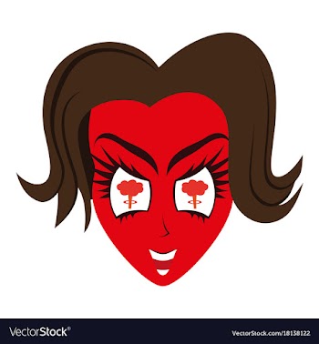Flat icon on theme evil women vector image