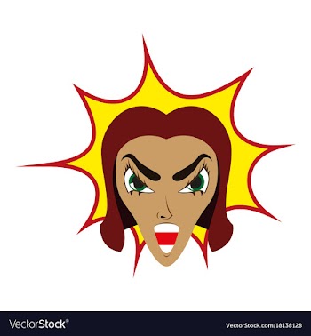 Flat icon on theme evil women vector image
