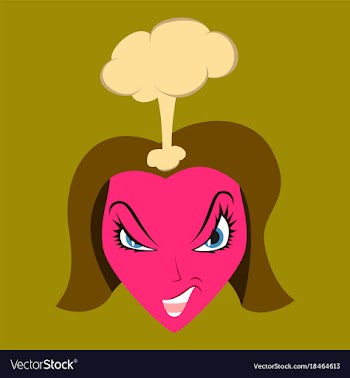Flat icon on theme evil women vector image