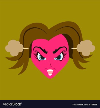 Flat icon on theme evil women vector image