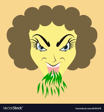 Flat icon on theme evil women vector image