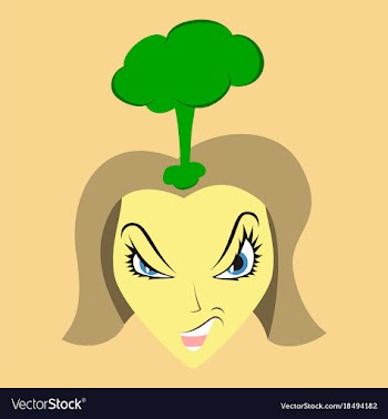 Flat icon on theme evil women vector image