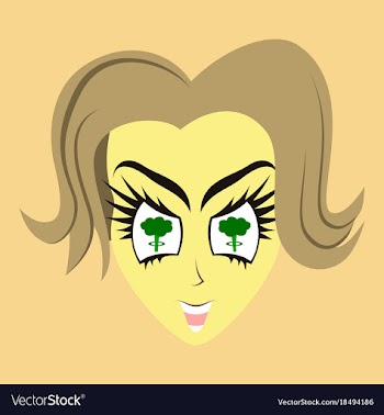 Flat icon on theme evil women vector image