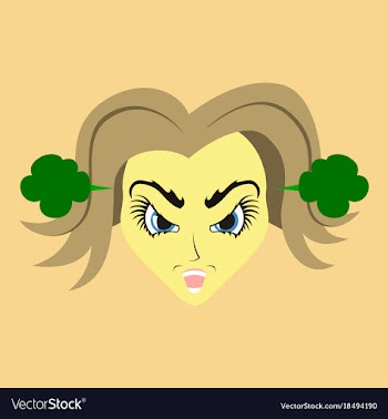 Flat icon on theme evil women vector image