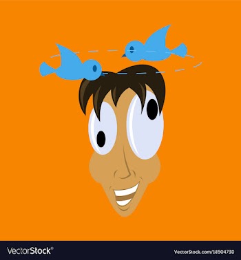 Flat icon on theme humor dizzy man vector image