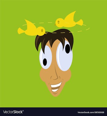 Flat icon on theme humor dizzy man vector image