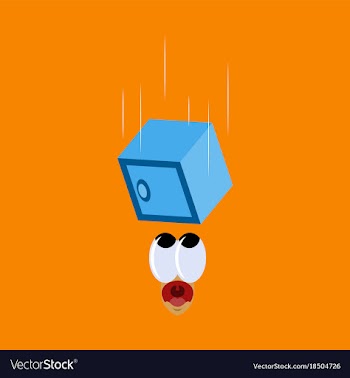 Flat icon on theme humor safe falls vector image
