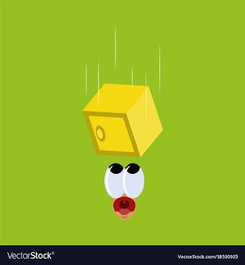 Flat icon on theme humor safe falls vector image